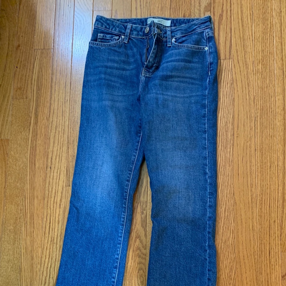 Topshop Drew Cropped Kick Flare Jeans